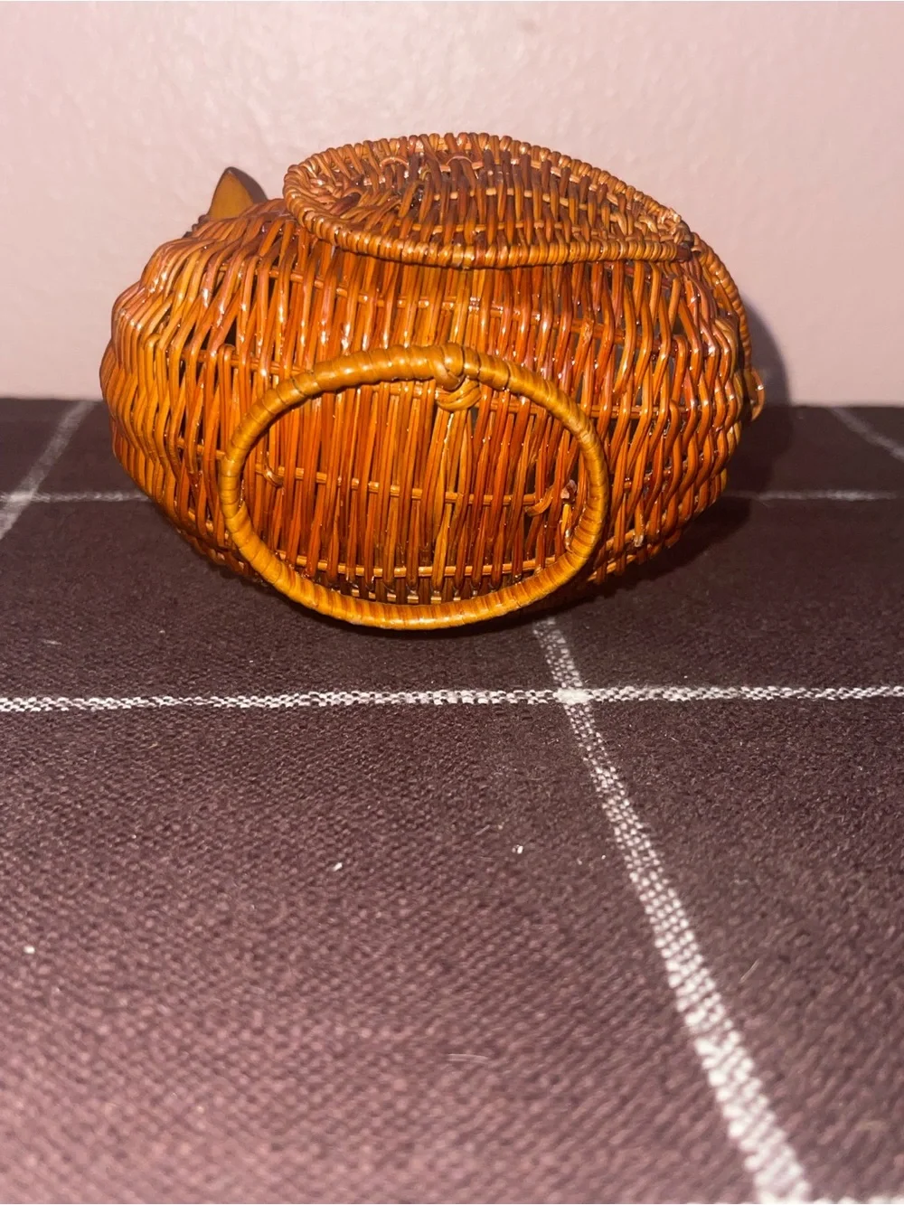 Wicker Basket Partridge Quail Small Bird Vintage